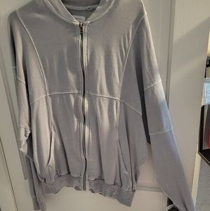 Grey zip up jacket urban outfitters